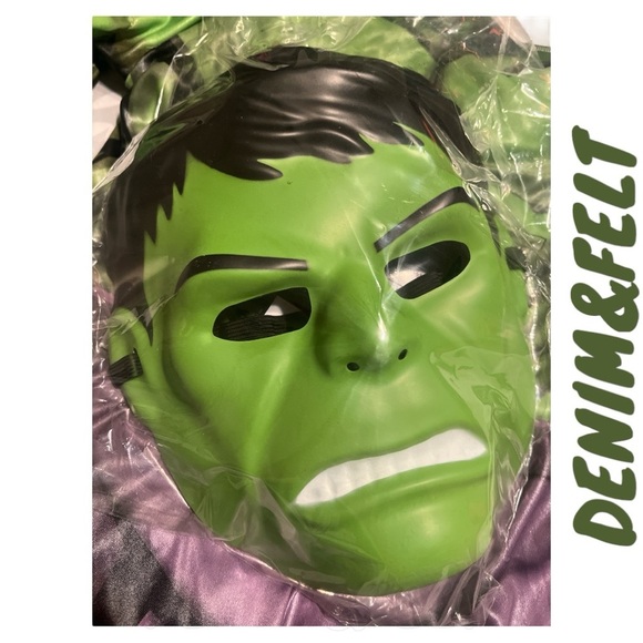 Disney Collection Hulk Roleplay Boys Dress Up Halloween Costume | NEW/NWT!!💚💚 - Picture 5 of 7